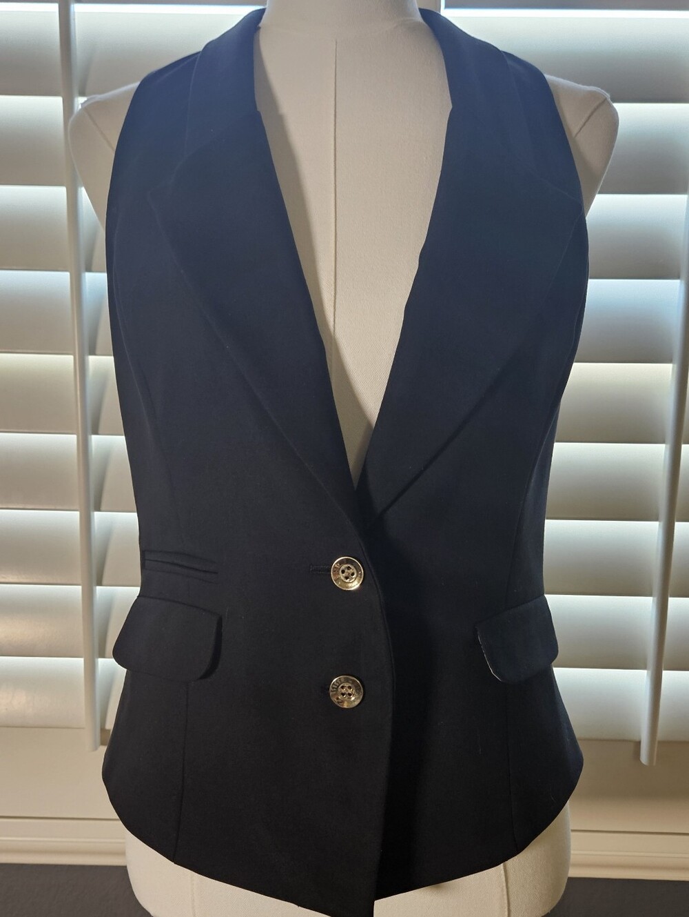 VINTAGE Cache Leopard Print Lined Tuxedo Vest.